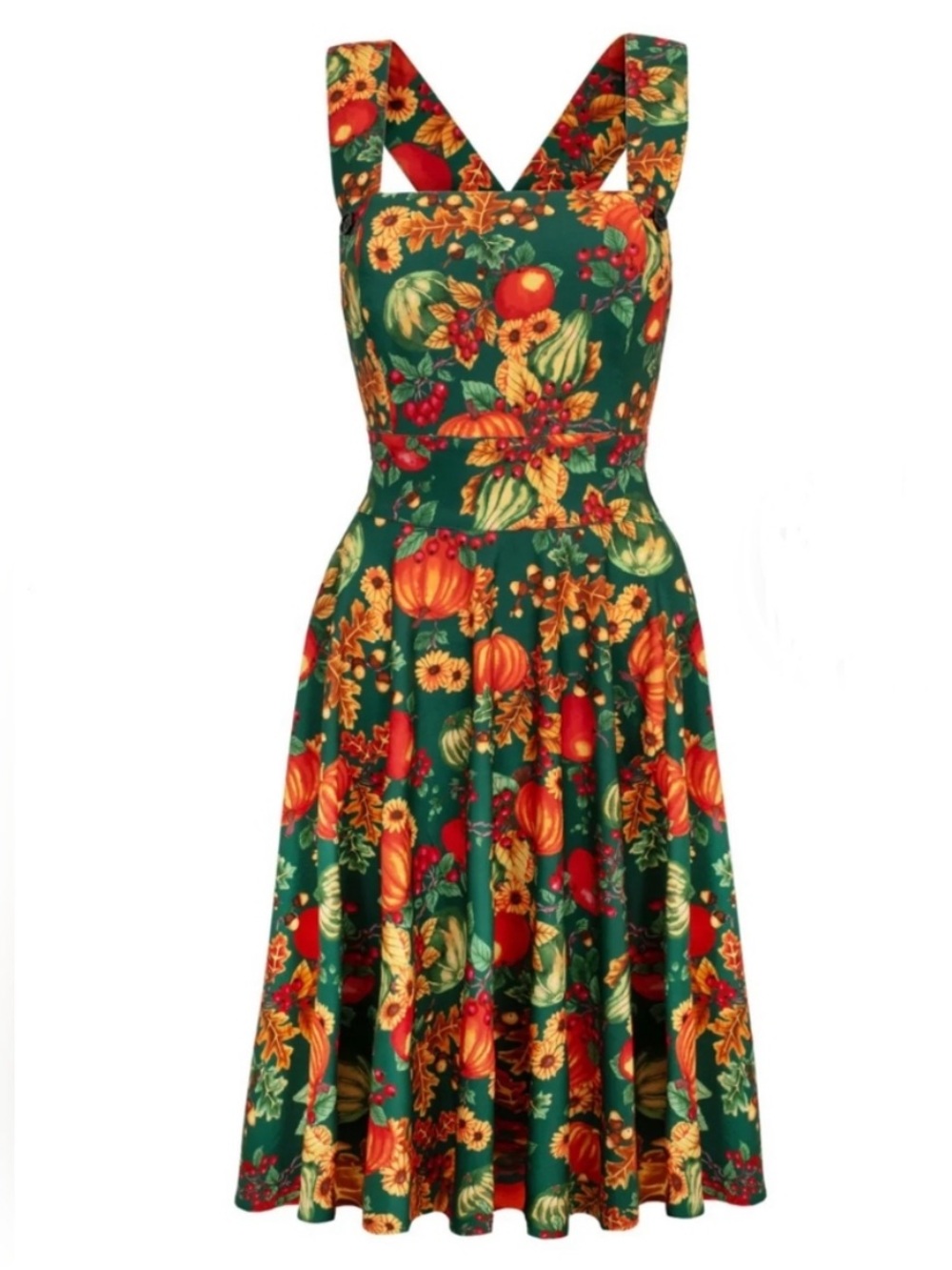 Hell Bunny Autumn Pinafore Dress Size 2XL